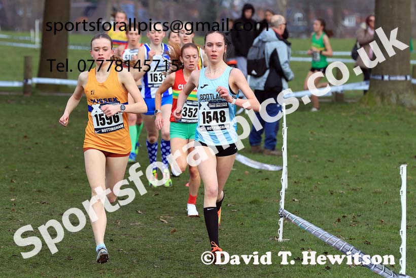 Womens Under-17s, 2024 CAU Inter Counties Cross Country Champs., Wollaton Park, Nottingham. Photo: David T. Hewitson/Sports for All Pics